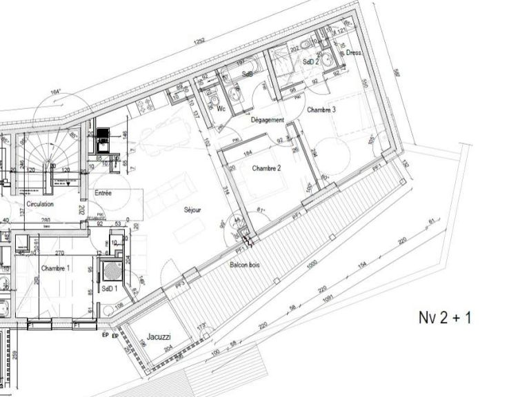 Chalet-appartement Chalet 2000 met buiten whirlpool
