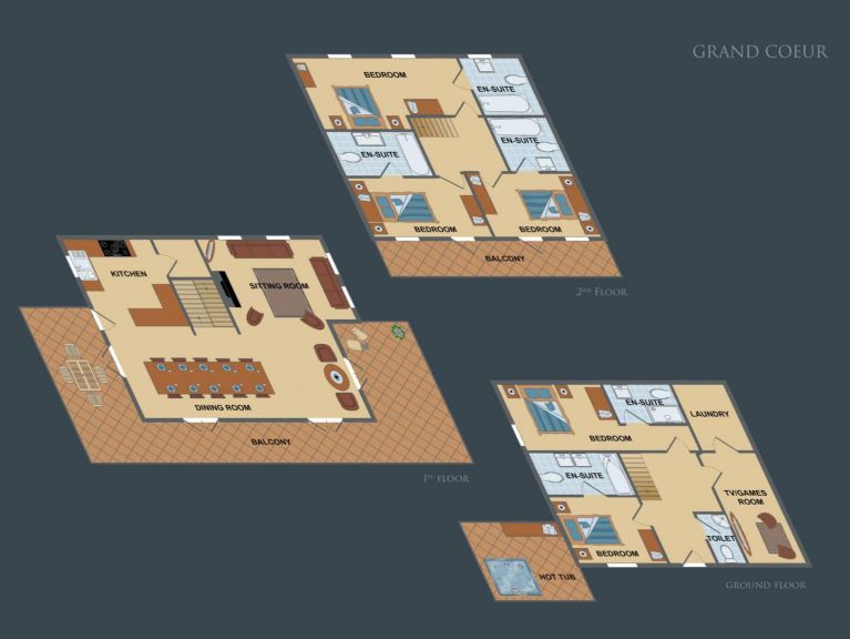 Chalet Grand Coeur met whirlpool, zondag t/m zondag