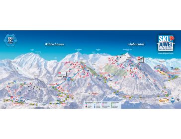 Pistekaart Ski Juwel Alpbachtal Wildschönau