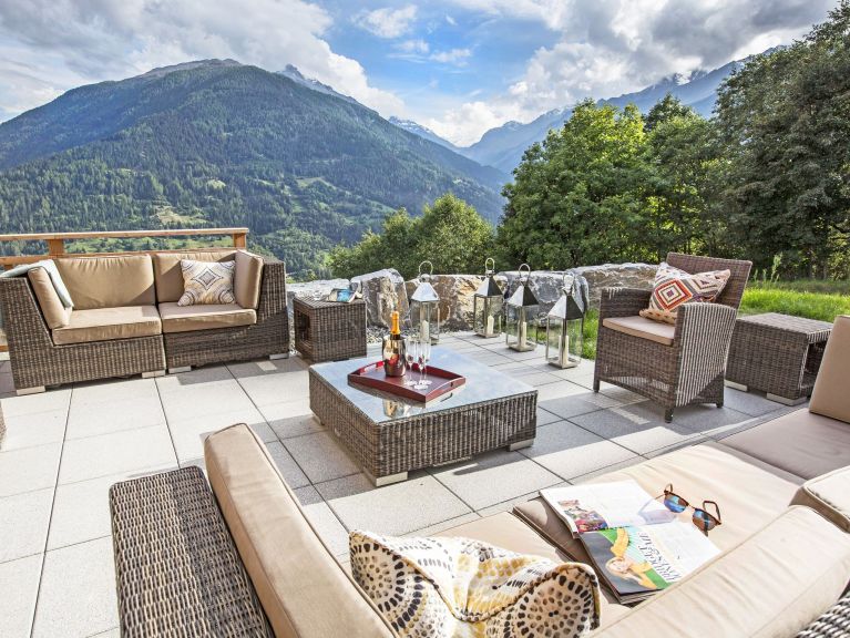 Chalet Des Etoiles Les Masses met buiten-whirlpool