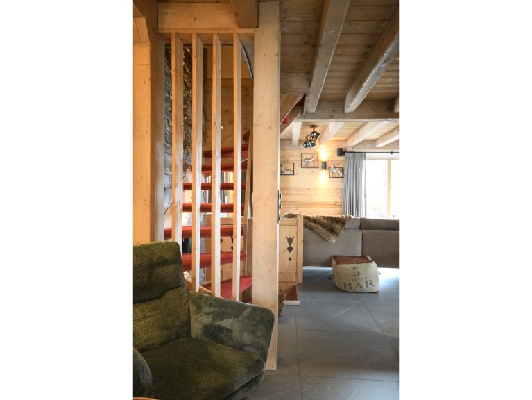 Chalet Le Hameau des Marmottes met familiekamer en sauna