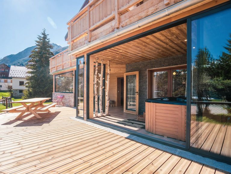 Chalet Sabot de Venus met buiten-whirlpool