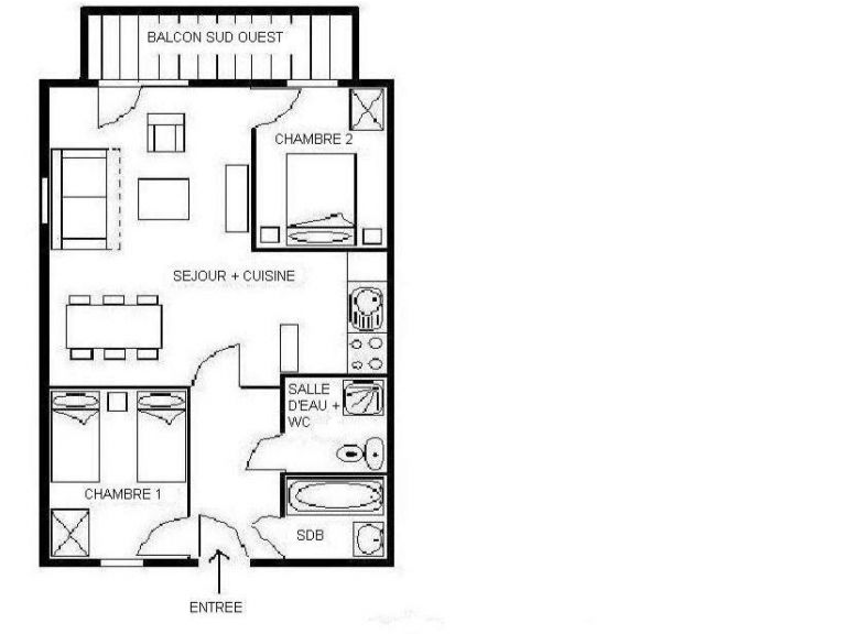 Appartement Résidence Les Cristaux Appartement 4