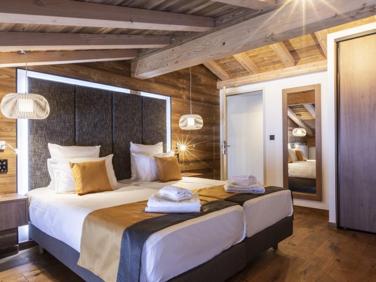 Chalet-appartement Les Balcons Platinium Val Cenis met privé-sauna