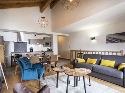 Chalet-appartement Le Diamant des neiges Bergzicht - 6-8 personen