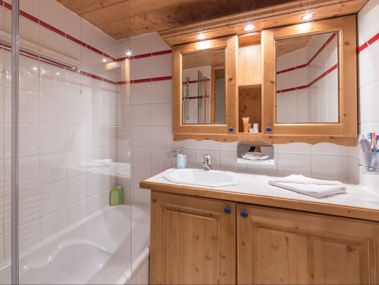 Appartement Les Fermes de Méribel met slaaphoek