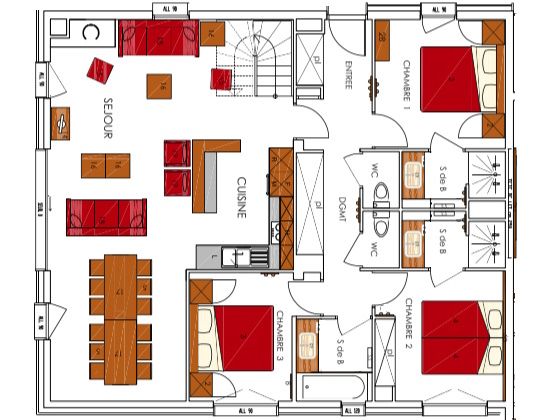 Chalet-appartement Dame Blanche met sauna