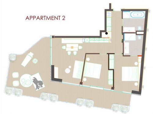 Appartement Postresidenz Chalet - 4-6 personen – afbeelding 2