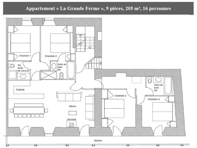 Chalet-appartement Les Champs du Pont La Grande Ferme