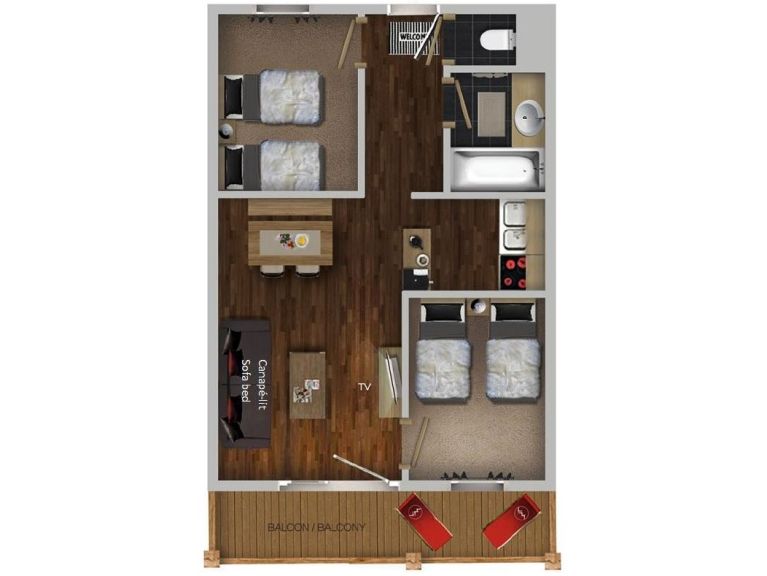 Chalet-appartement Résidence Village Montana