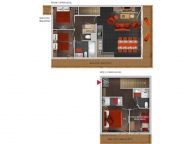 Chalet-appartement Résidence Village Montana met open haard en sauna-15