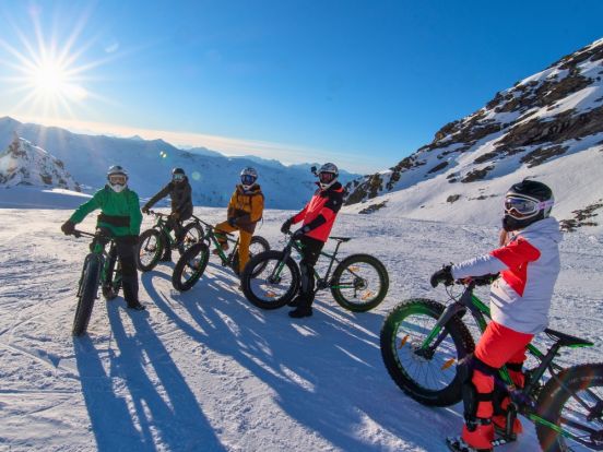 e-bike in de sneeuw