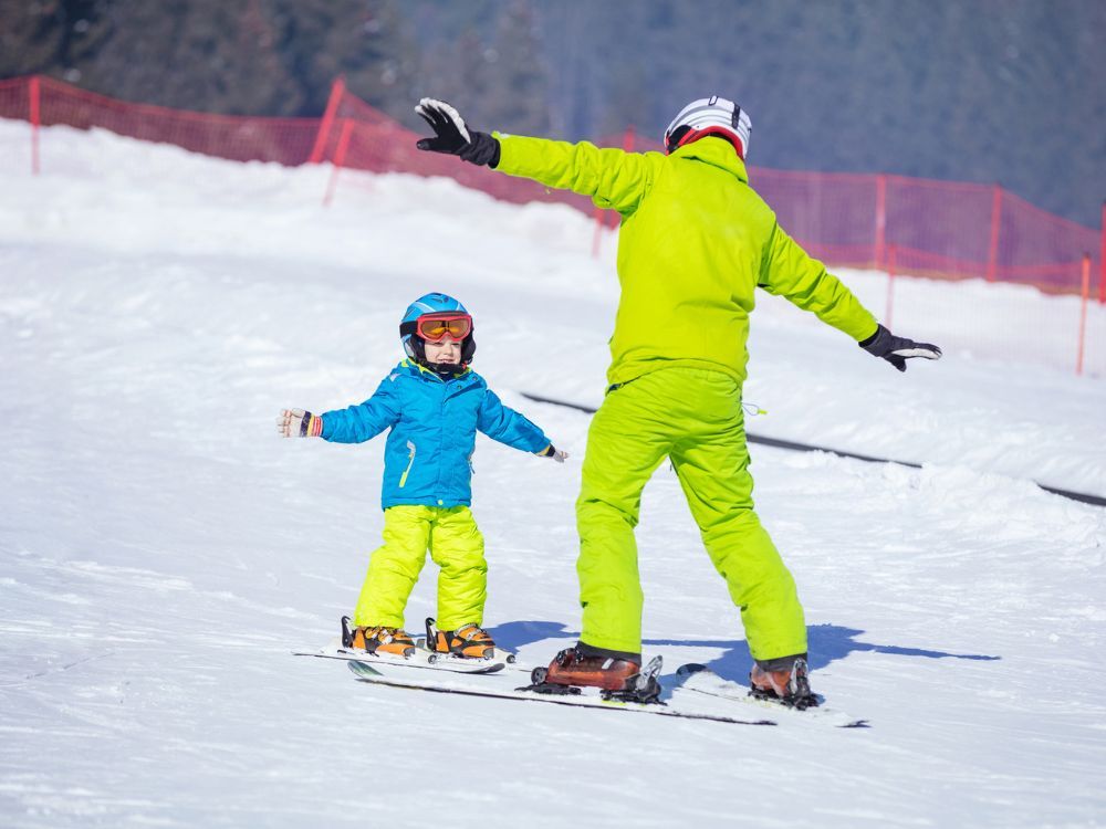 kind skiles op piste