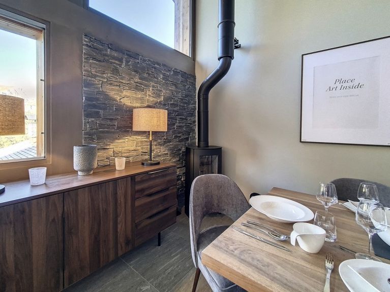 Chalet Caseblanche Augustine met houtkachel en sauna
