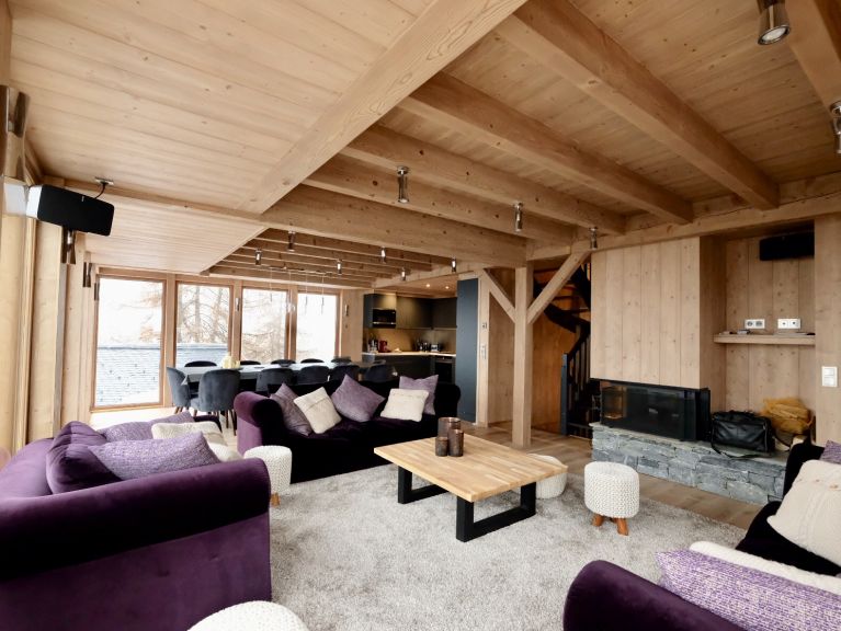 Chalet De Vallandry Nowen met sauna en buiten whirlpool