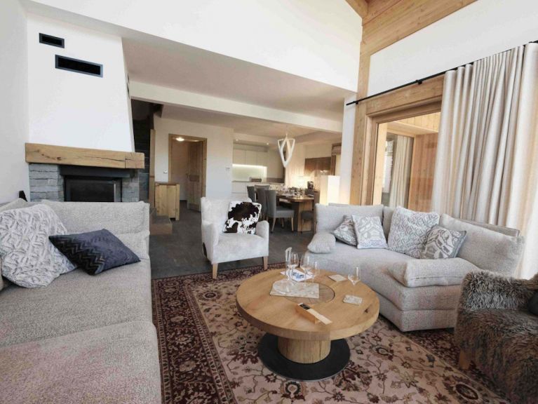 Chalet Caseblanche Myriel met open haard, sauna en whirlpool