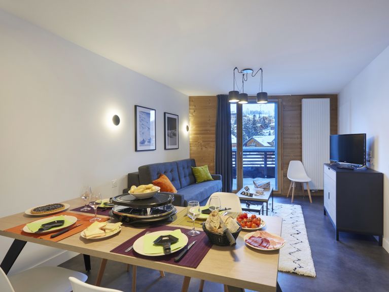 Chalet-appartement Le Hameau met cabine