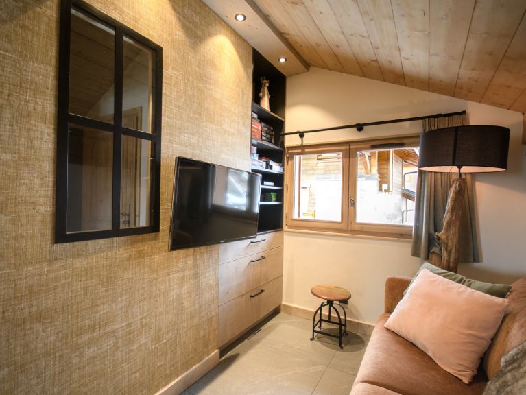 Chalet Le Hameau des Marmottes met familiekamer en sauna