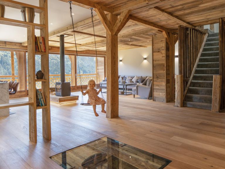 Chalet Ferme du Rys met buiten-whirlpool, zondag t/m zondag