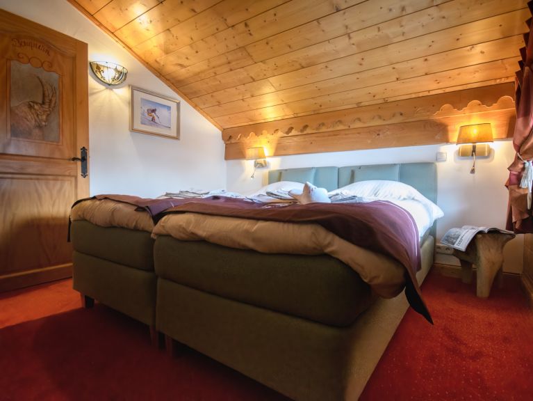 Chalet Le Hameau des Marmottes met familiekamer en sauna