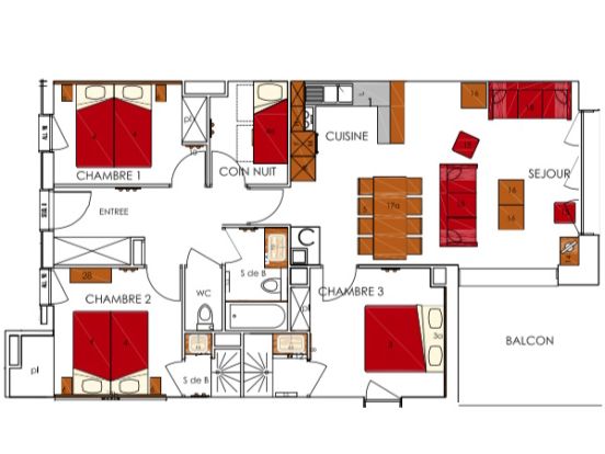Chalet-appartement Dame Blanche-16