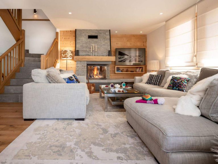 Chalet Caseblanche Chanterella met open haard, sauna en whirlpool