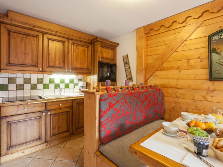Chalet-appartement Les Alpages de Reberty met slaaphoek