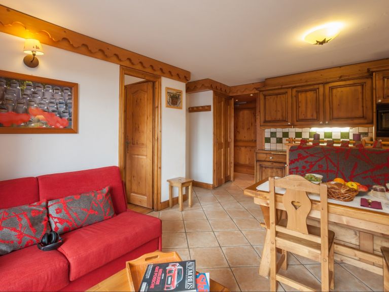 Chalet-appartement Les Alpages de Reberty met slaaphoek