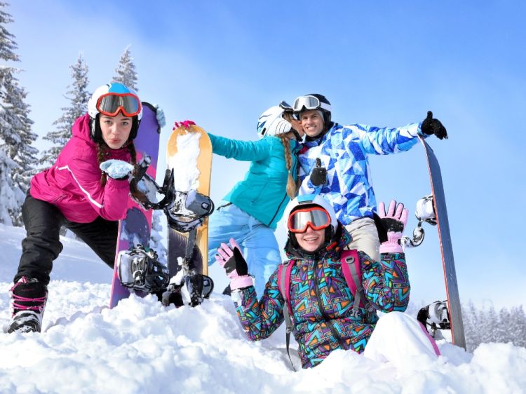 Wintersport boeken groep