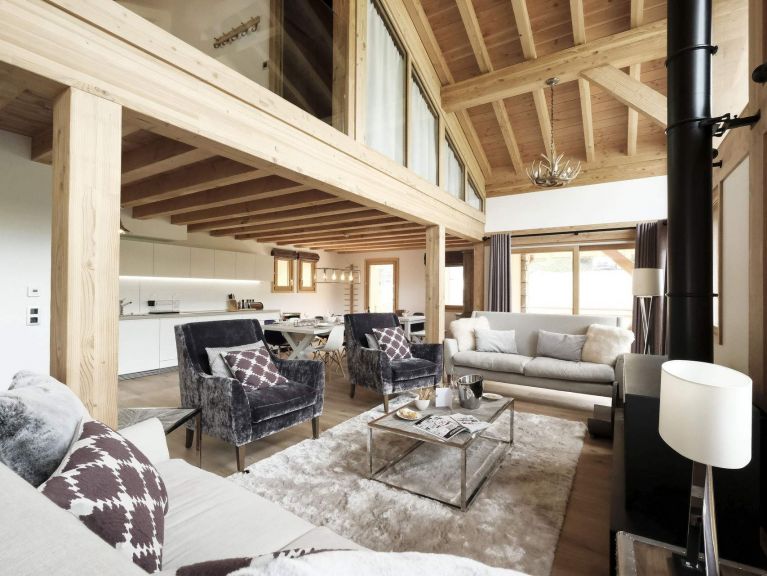Chalet Caseblanche Luna met houtkachel, sauna en whirlpool