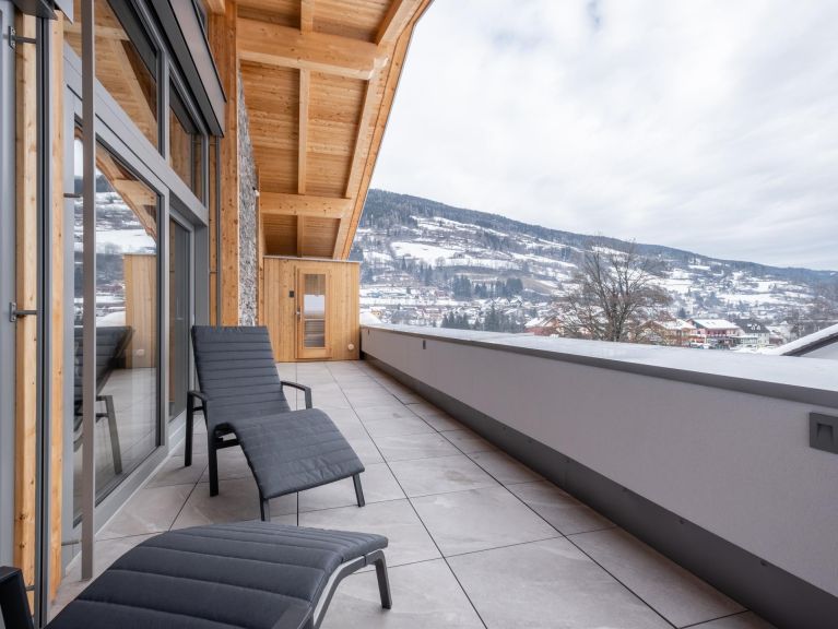 Appartement Am Kreischberg Penthouse met open haard en privé-sauna