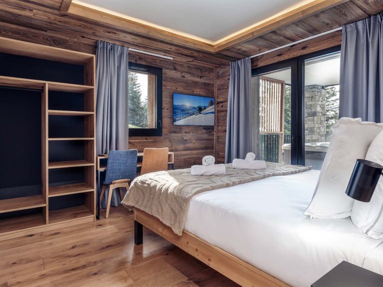 Appartement Résidence L'Orée du Bois met buiten-whirlpool