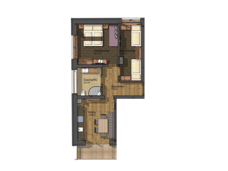 Chalet-appartement The Peak Melisande 1