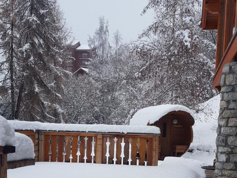 Chalet De Vallandry Le Vent en Poupe met outdoorsauna