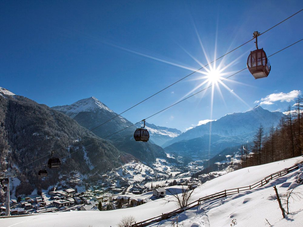 Sölden skidorp skigondel