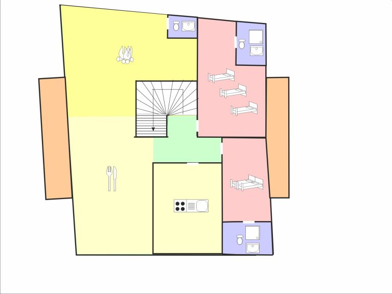 Chalet Père Marie met buiten-whirlpool  en sauna