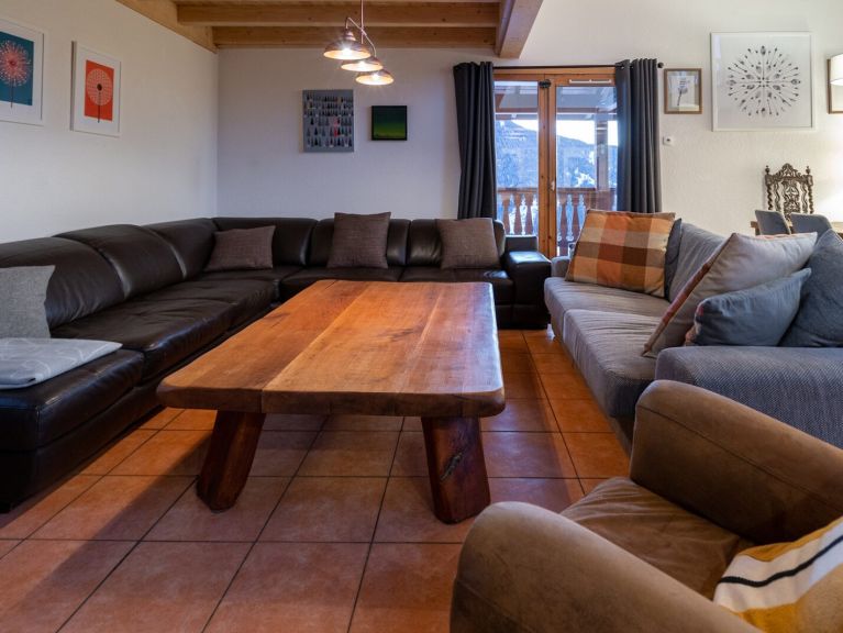 Chalet De Vallandry Ekseption met sauna