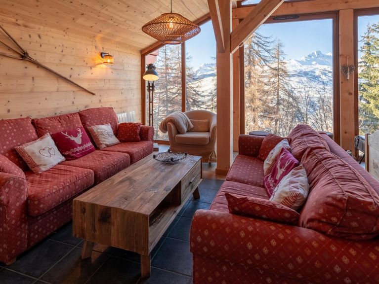Chalet De Vallandry Le Vent en Poupe met outdoorsauna