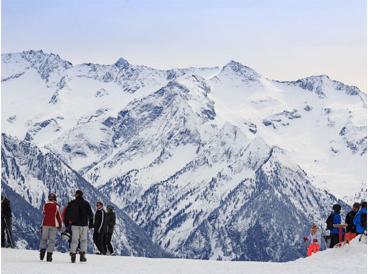 Skiërs skivakantie Mayrhofen