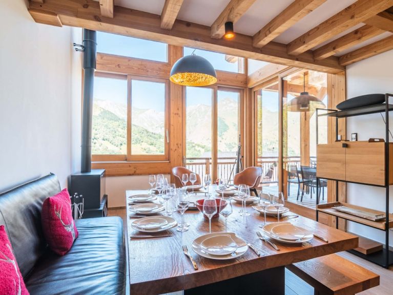 Chalet Caseblanche Corona met houtkachel, sauna en whirlpool