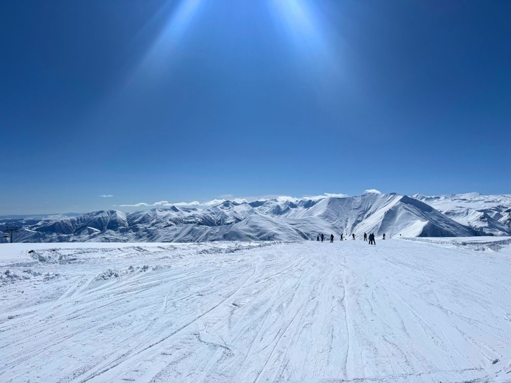 rustige piste wintersport