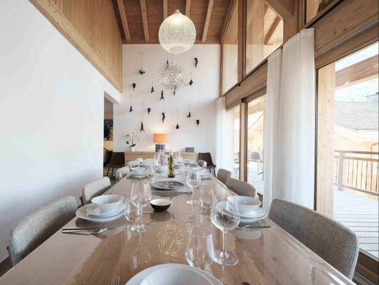 Chalet Caseblanche Allium met open haard, sauna en whirlpool