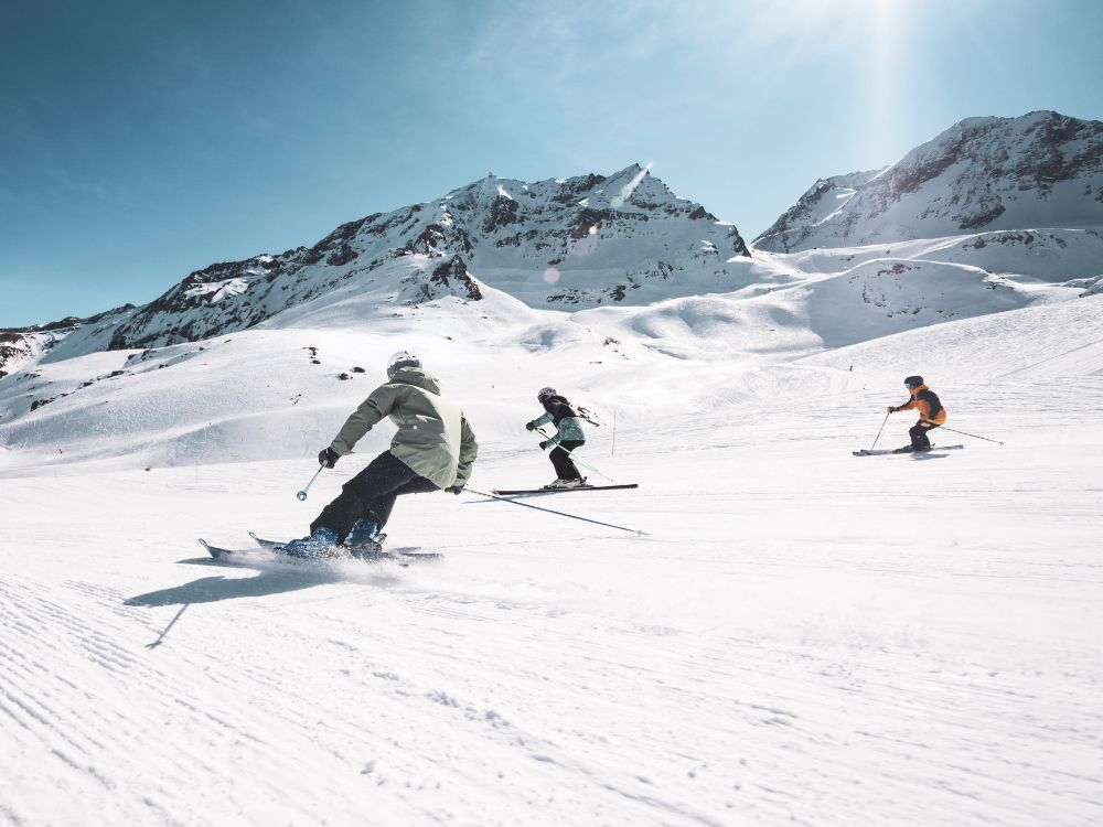 ski&euml;rs in les arcs