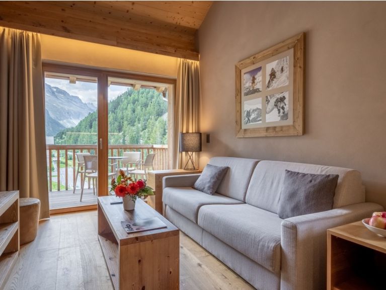 Appartement Swisspeak Resort Zinal met balkon