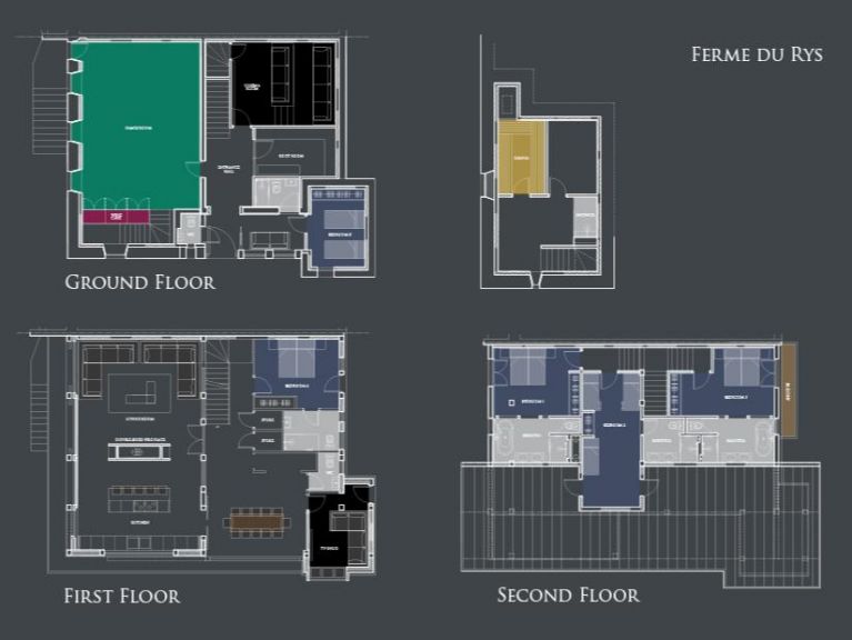 Chalet Ferme du Rys met buiten-whirlpool, zondag t/m zondag