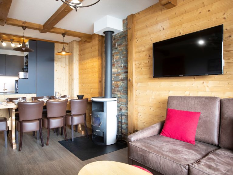 Chalet-appartement Les Balcons de Val Thorens met cabine of mezzanine