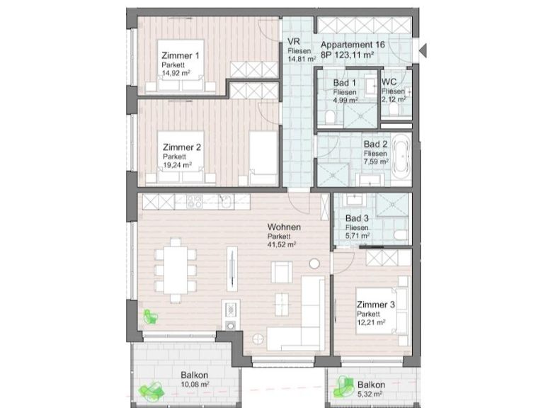 Appartement Residenz Illyrica Tirol