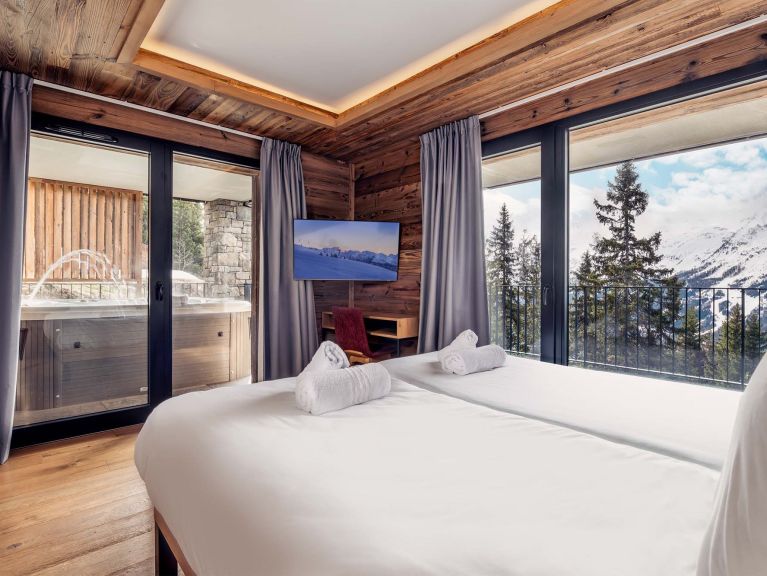 Appartement Résidence L'Orée du Bois met buiten-whirlpool