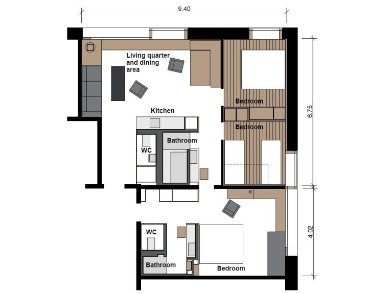 Appartement Rocksresort zondag t/m zondag