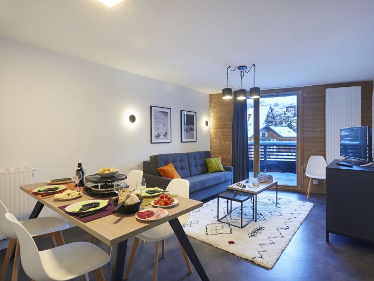 Chalet-appartement Le Hameau met cabine